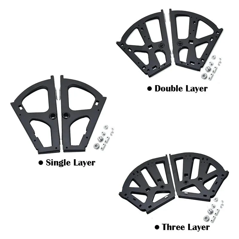 2 Piece Foldable Furniture Hinges for Shoes Drawer Cabinet Stainless Steel