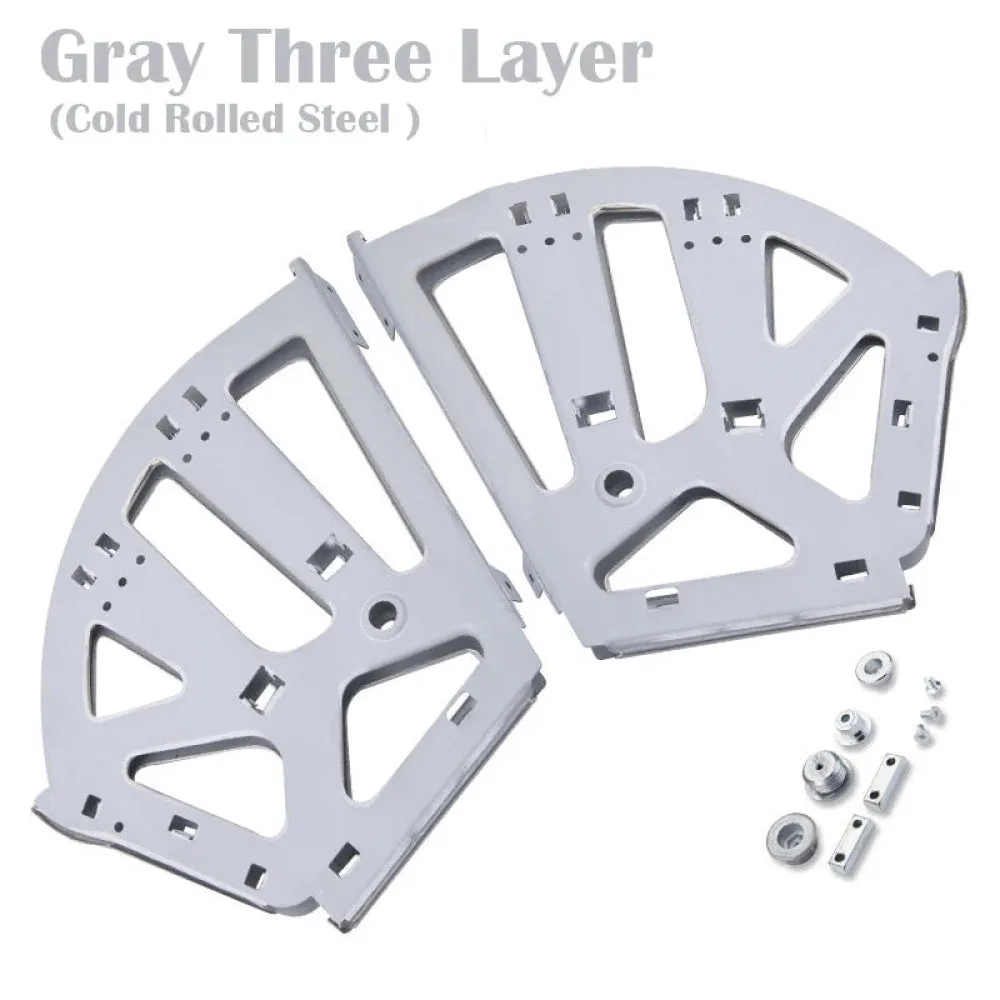 2 Piece Foldable Furniture Hinges for Shoes Drawer Cabinet Stainless Steel