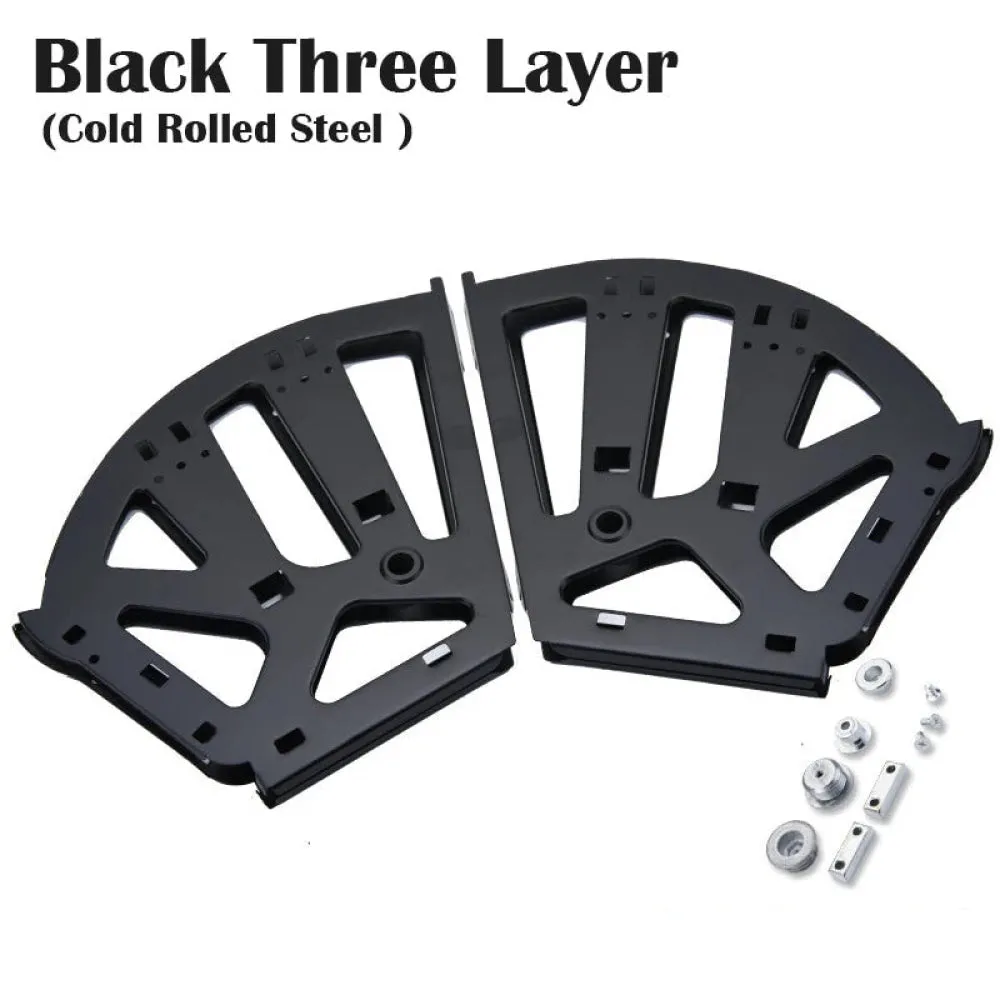 2 Piece Foldable Furniture Hinges for Shoes Drawer Cabinet Stainless Steel