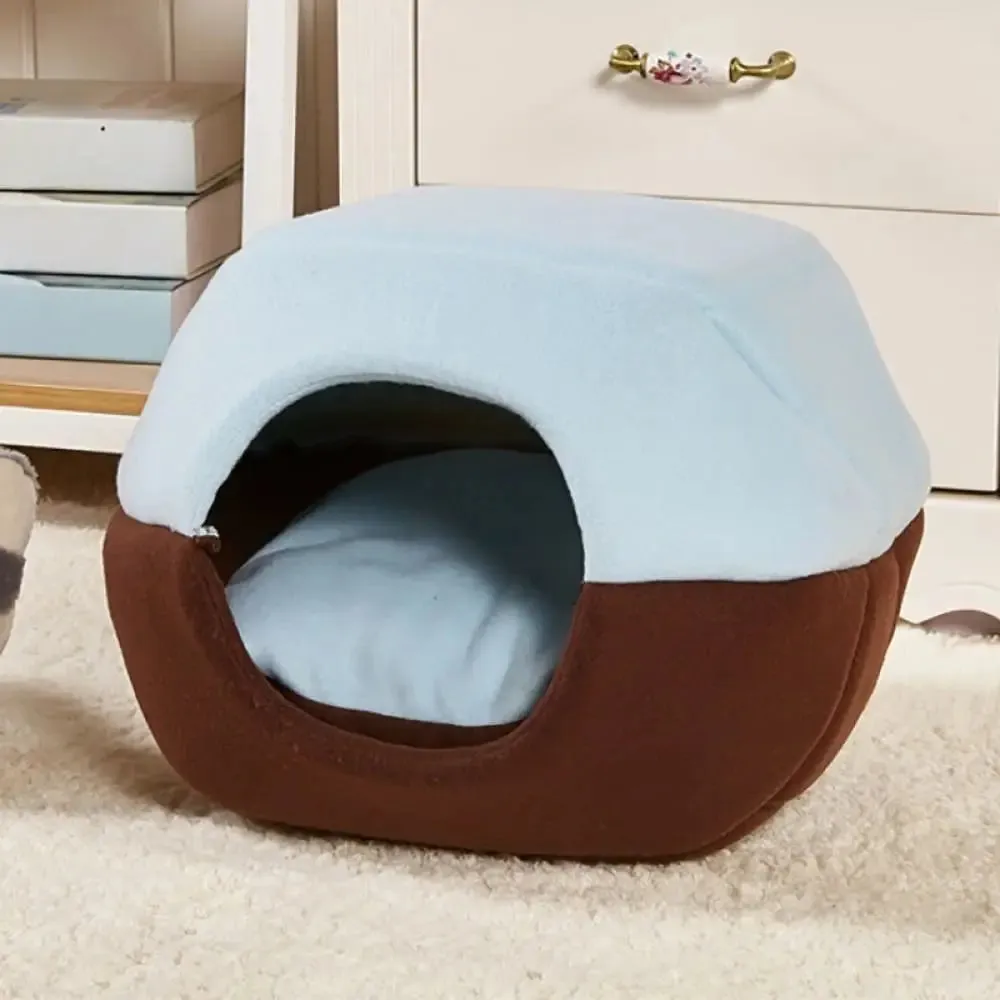 3 Colors Washable Dual-use High-quality Short Flush Cozy Pet House for Dogs