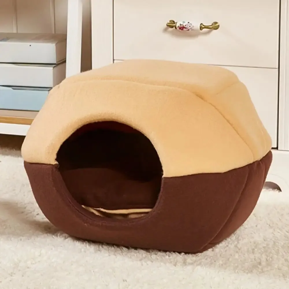3 Colors Washable Dual-use High-quality Short Flush Cozy Pet House for Dogs