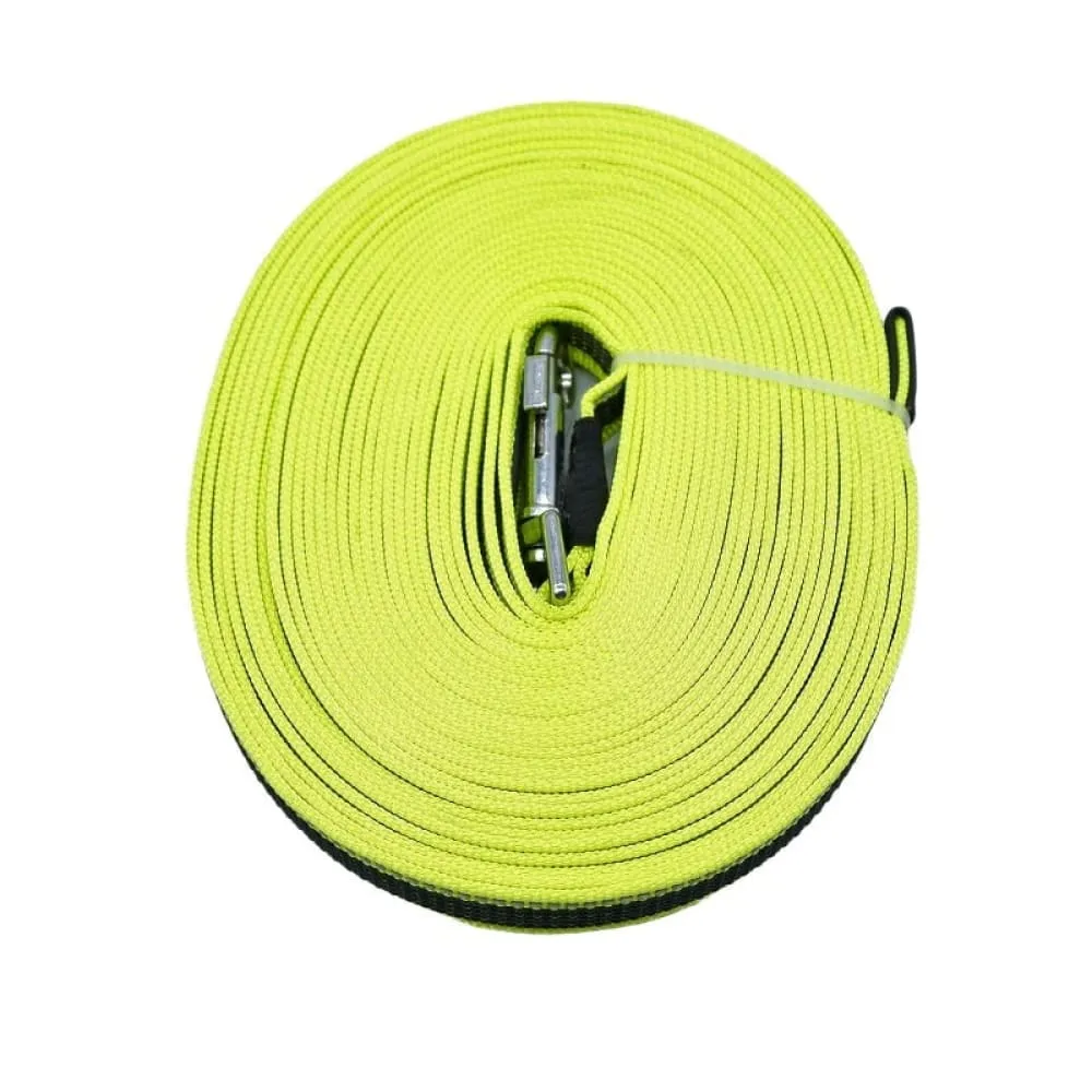 5m 10m 15m Reflective Rubber Leash for Dog - Green
