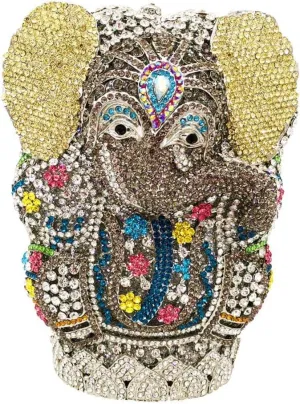 Animal Elephant Crystal Clutch Bag Sparkly Women Rhinestone Shoulder Bag Handbag Wedding Party Evening Clutch