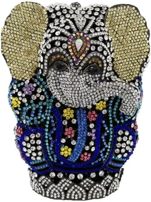 Animal Elephant Crystal Clutch Bag Sparkly Women Rhinestone Shoulder Bag Handbag Wedding Party Evening Clutch