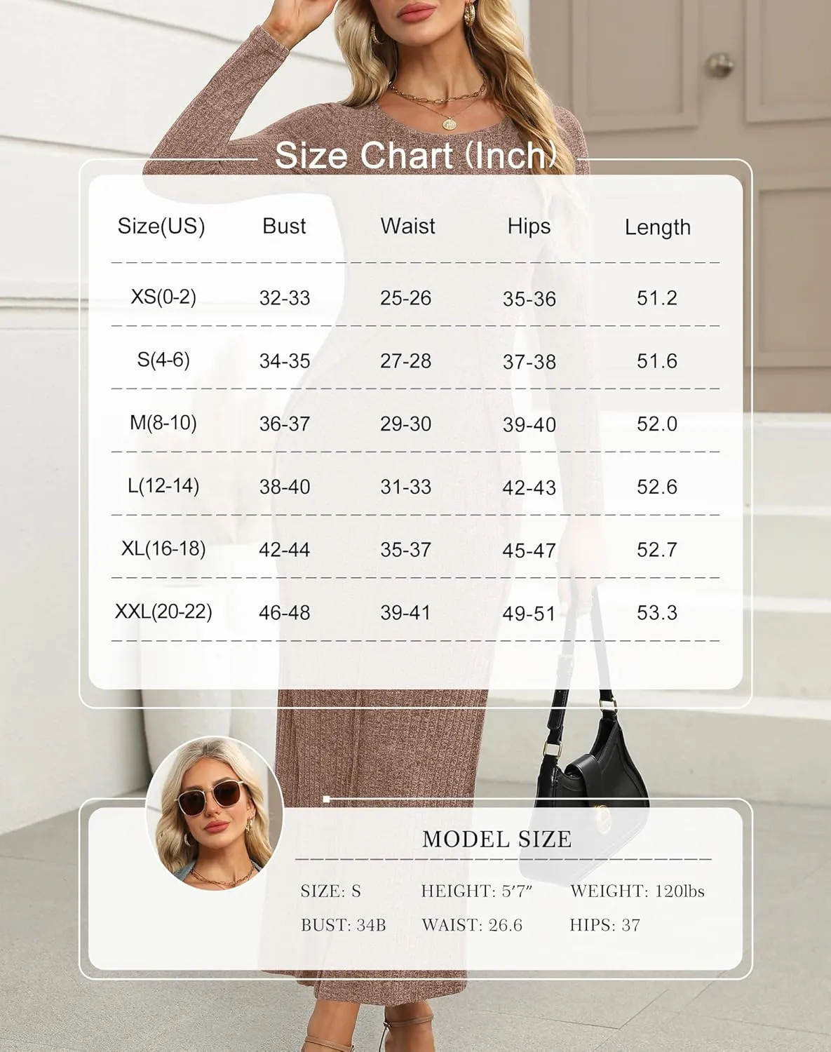 Annebouti Womens 2025 Spring Long Sleeve Ribbed Knit Sweater Maxi Dress Elegant Crew Neck Wedding Guest Long Dresses