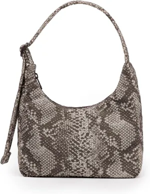 BAGGU Mini Nylon Shoulder Bag - Snakeskin