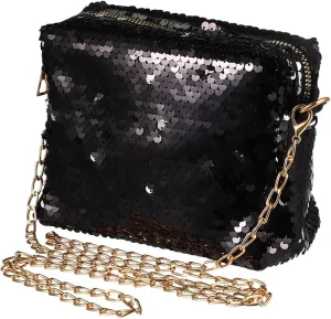 Black Sequin Clutch Fashion Sparkly Sequin Handbag Sparkly Shoulder Bag Sequin Shoulder Bag Purse Black Crossbody Tote Women Crossbody Wallet Purse Clutch Wedding Sequins Women's