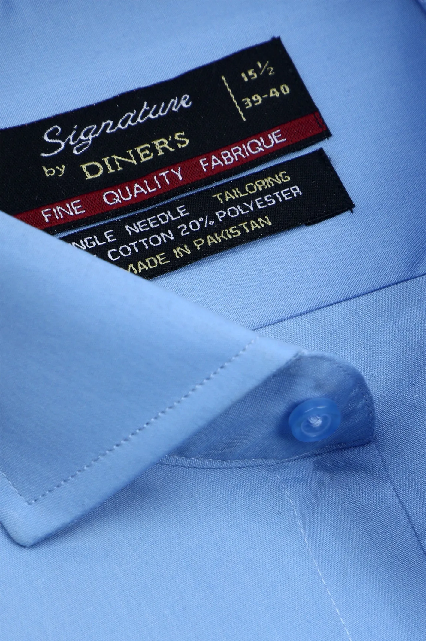 Blue Plain Formal Man Shirt