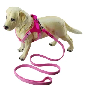 Breathable Microfiber Dog Chest Strap Size L Magenta