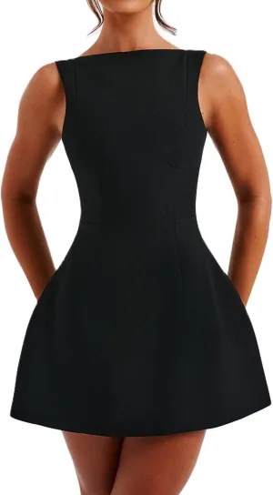 College Graduation Dresses for Women Y2k Corset Backless Party Club Mini Dress Teens Flowy Ruffle Sexy Short Dress