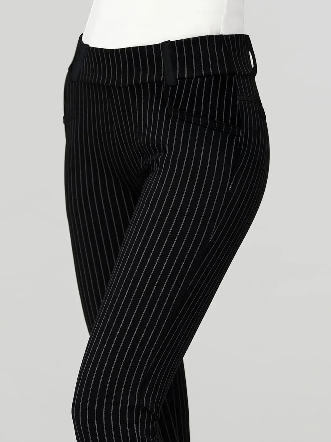 Conceited Dress Pants for Women with Pockets - Stretch Ponte Fabric - Wear to Work - Tummy Control (Available in Plus Size)