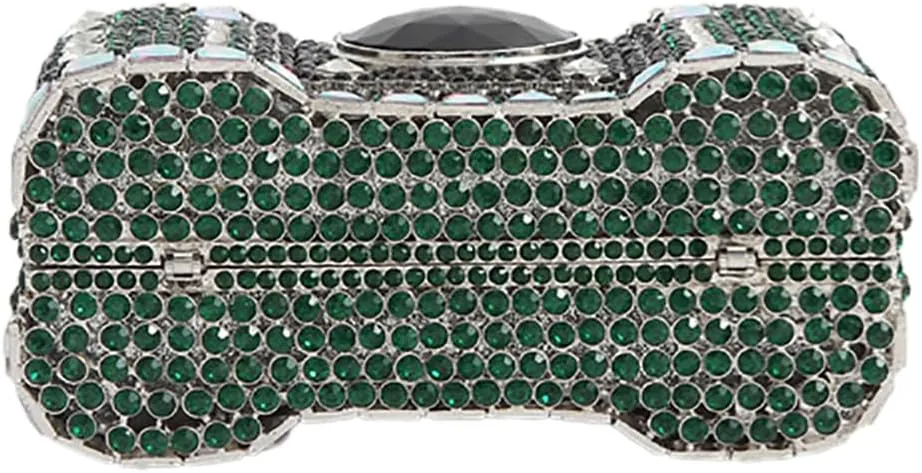 Crystal Camera Shaped Evening Bag for Women Handmade Clutch Rhinestone Purse Handbag for Formal Party Cocktail