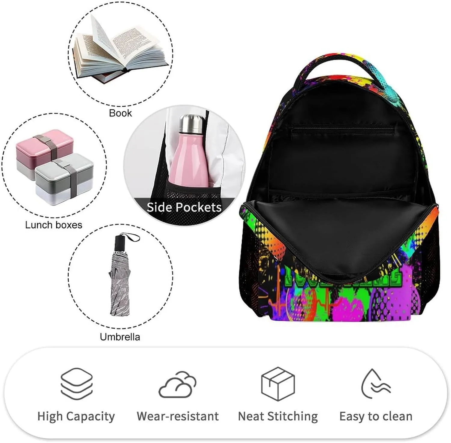 Custom Golf School Backpack for Kids Girls Boys, 16 Inch Cool Golf Themed Bookbag, Personality School Backpack for Students Children, sustainable, Lightweight, Large Capacity