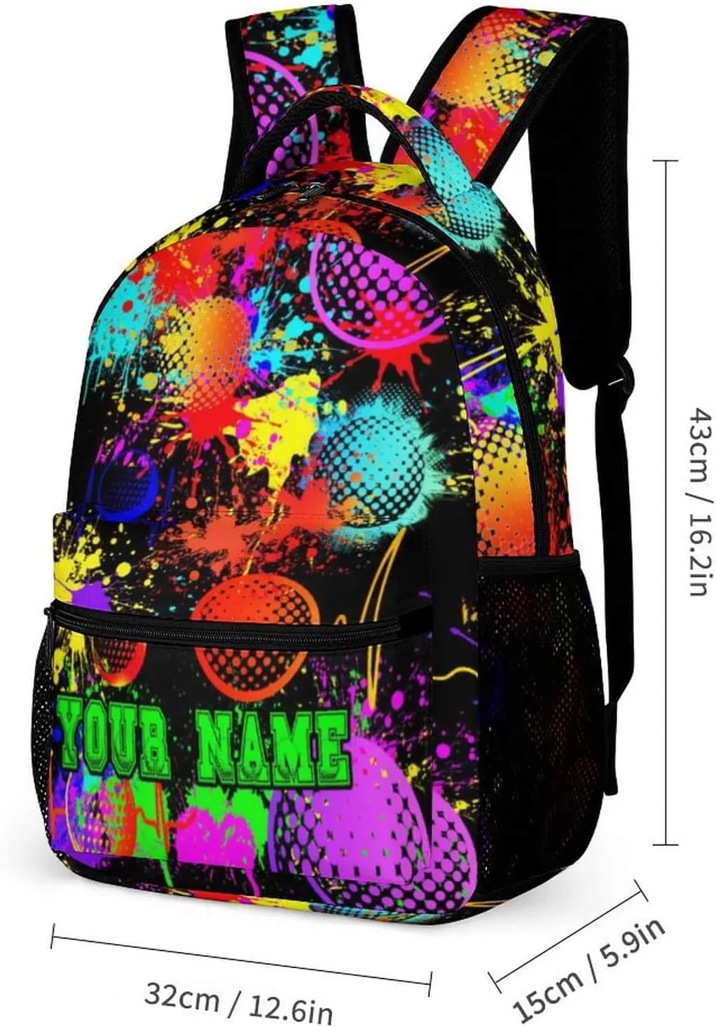 Custom Golf School Backpack for Kids Girls Boys, 16 Inch Cool Golf Themed Bookbag, Personality School Backpack for Students Children, sustainable, Lightweight, Large Capacity