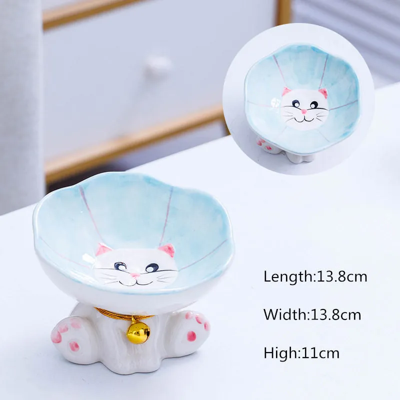 Cute Ceramic Cat & Dog Bowl