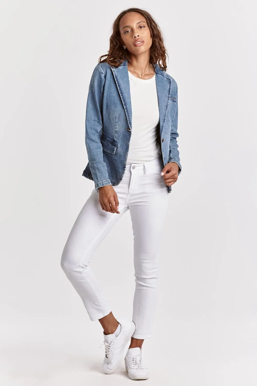 DEAR JOHN Minah Denim Blazer Women's Jacket
