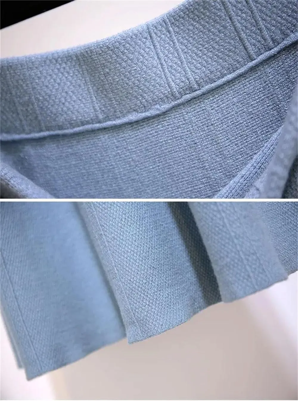 Dvbfufv Women Autumn Winter Knitted Midi Skirts Female Warm Pleated A-Line Skirt Ladies High Waist Solid Skirts