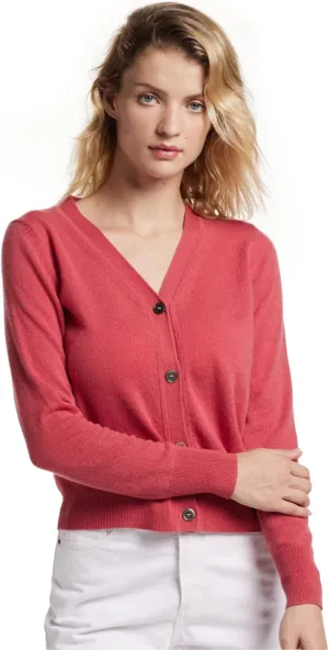 EURKEA Women's V Neck 100% Cashmere Cardigan Sweater, Pullover Winter Top for Women, Gifts Ready