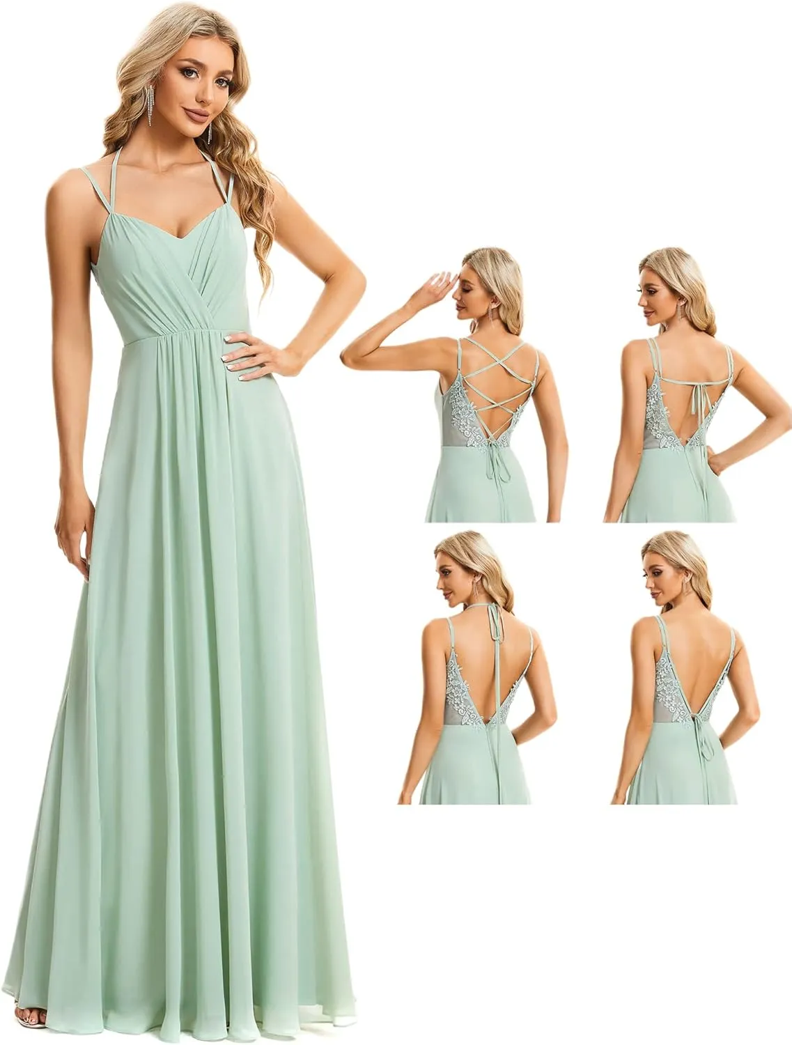 Ever-Pretty Women's Sexy Chiffon Multi-Way Backless A-Line Convertible Bridesmaid Dress 01692