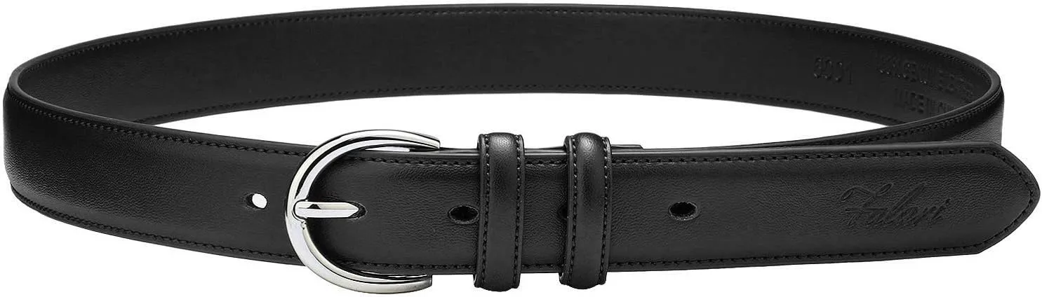 Falari Women Genuine Leather Belt Fashion Dress Belt With Single Prong Buckle 6028-31 Colors