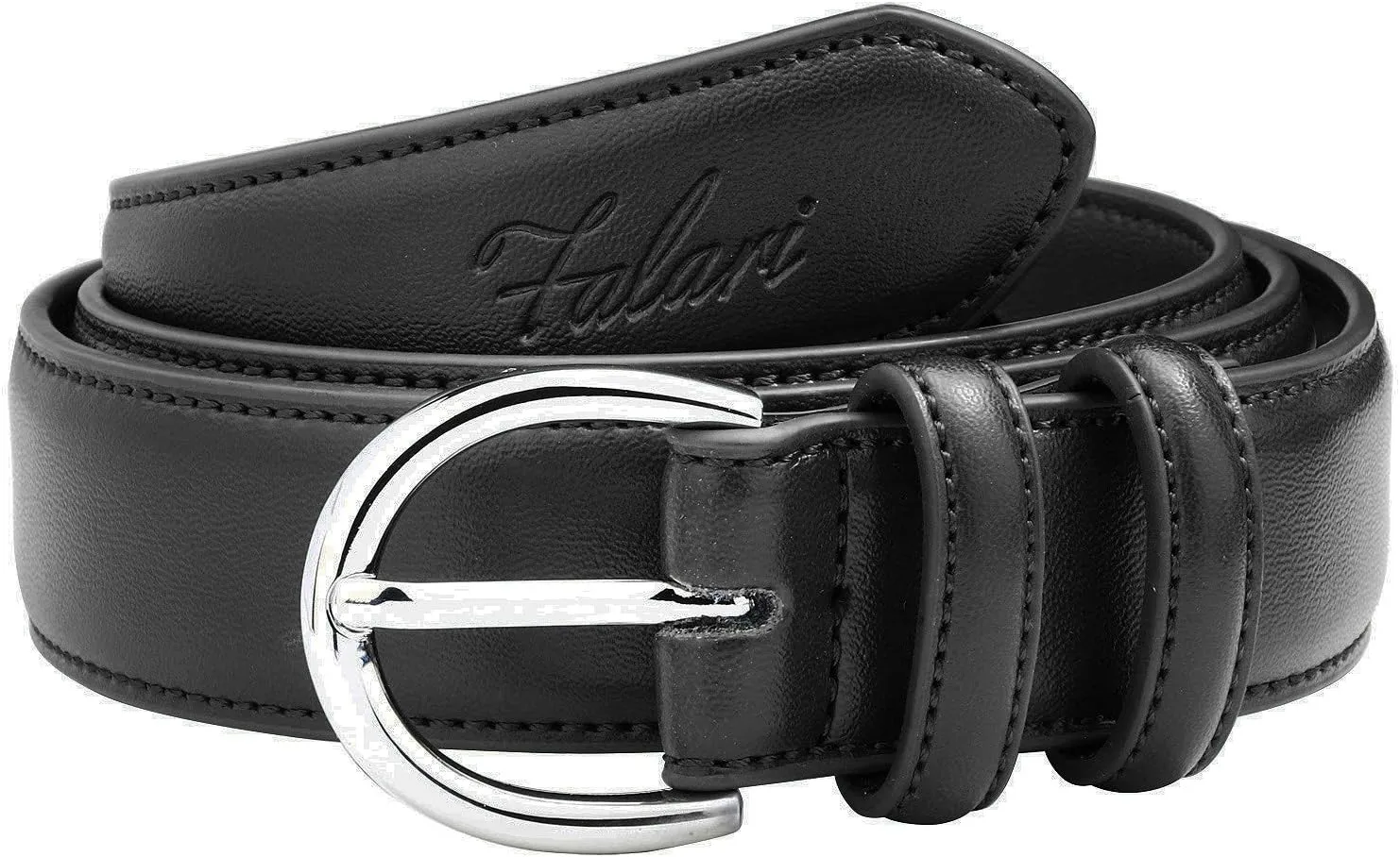 Falari Women Genuine Leather Belt Fashion Dress Belt With Single Prong Buckle 6028-31 Colors