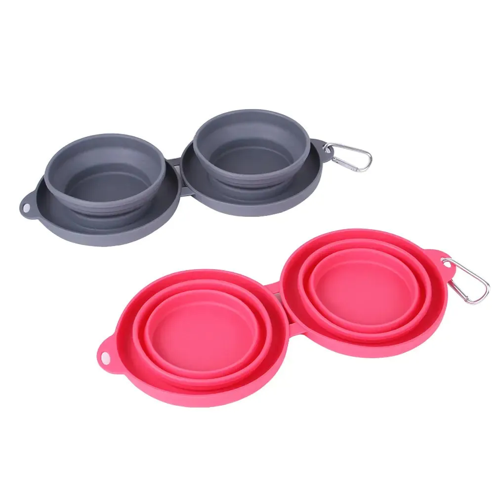 Foldable Double Bowl Feeder