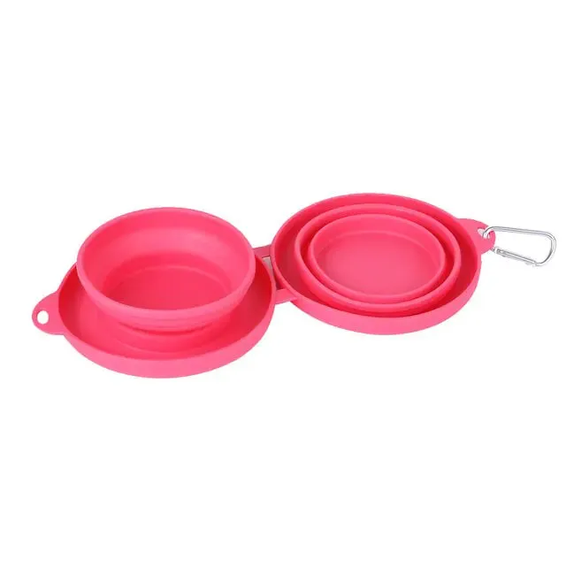 Foldable Double Bowl Feeder