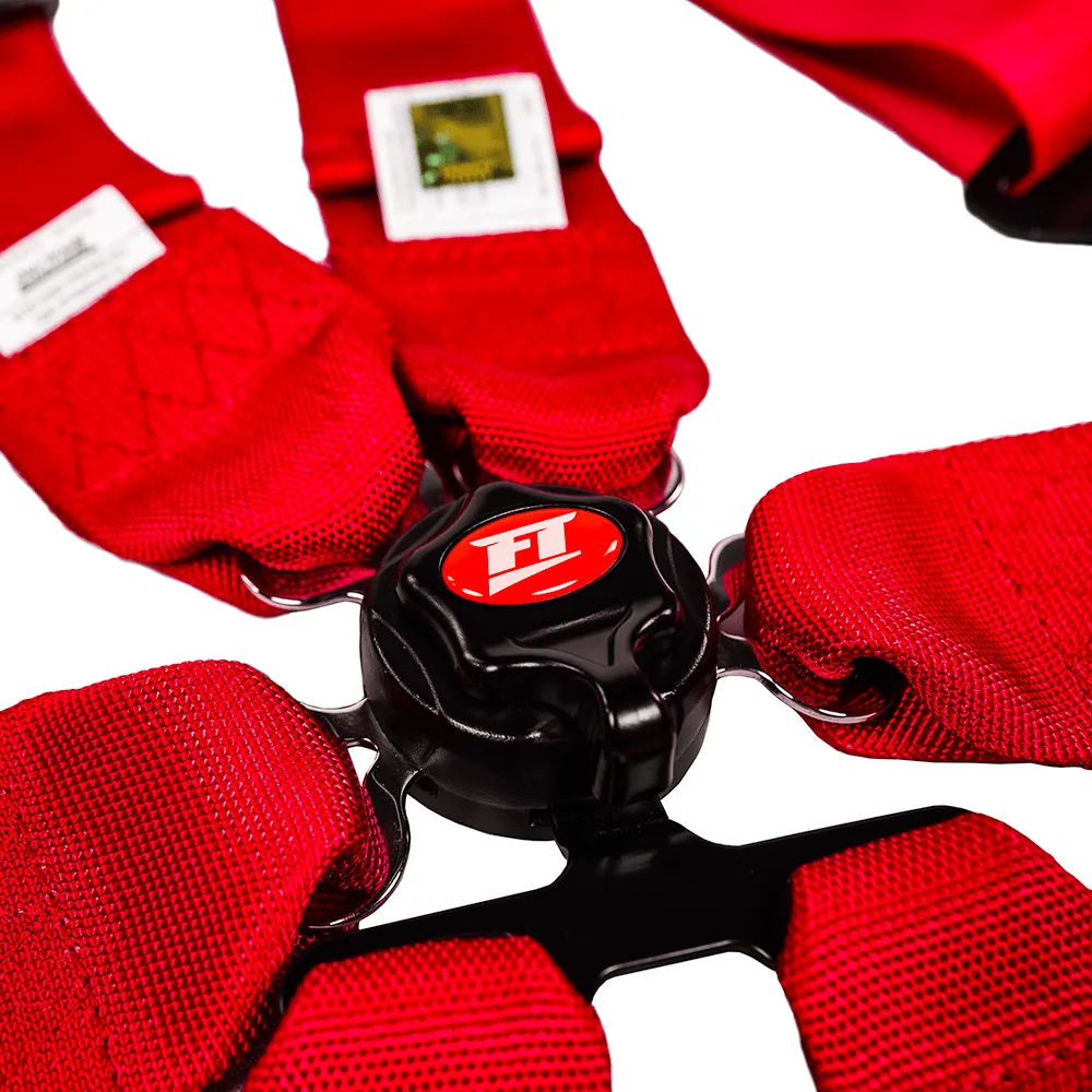 FT PRO 6 Point Camlock Racing Harness FIA 2/3"