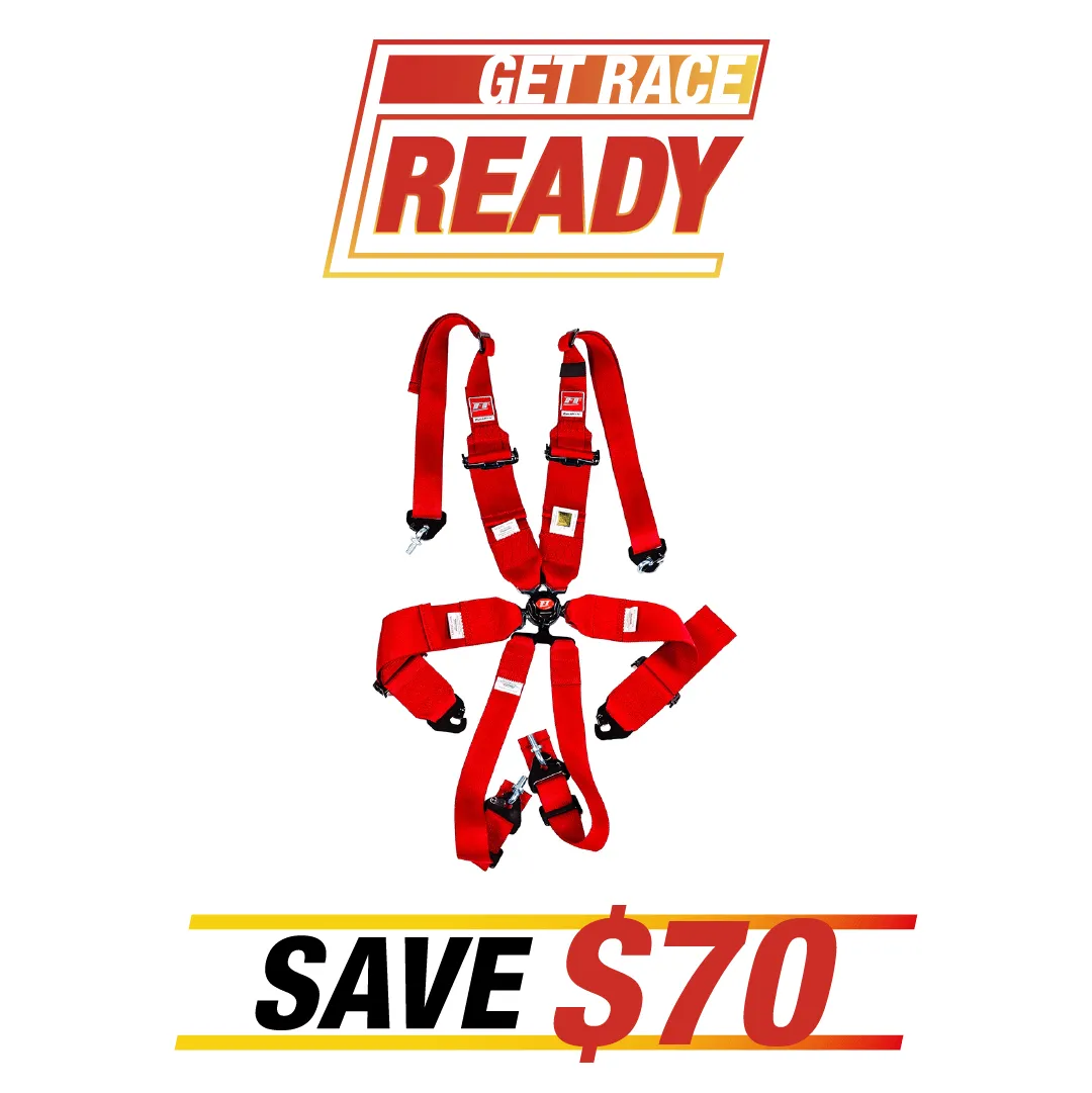 FT PRO 6 Point Camlock Racing Harness FIA 2/3"