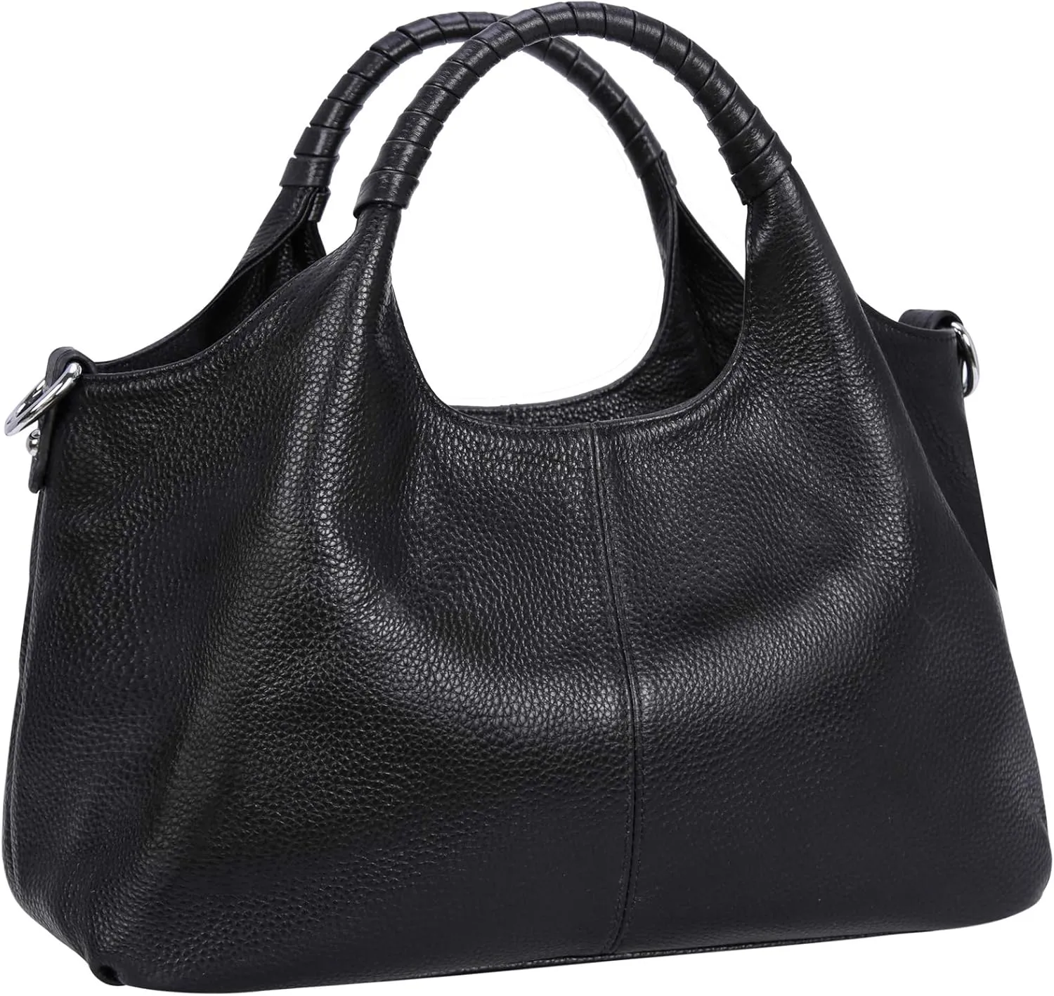 Genuine Leather Medium Satchel Handbags for Women | Stylish Crossbody Shoulder Tote Bag | Trendy Sorrel Hobo Purse