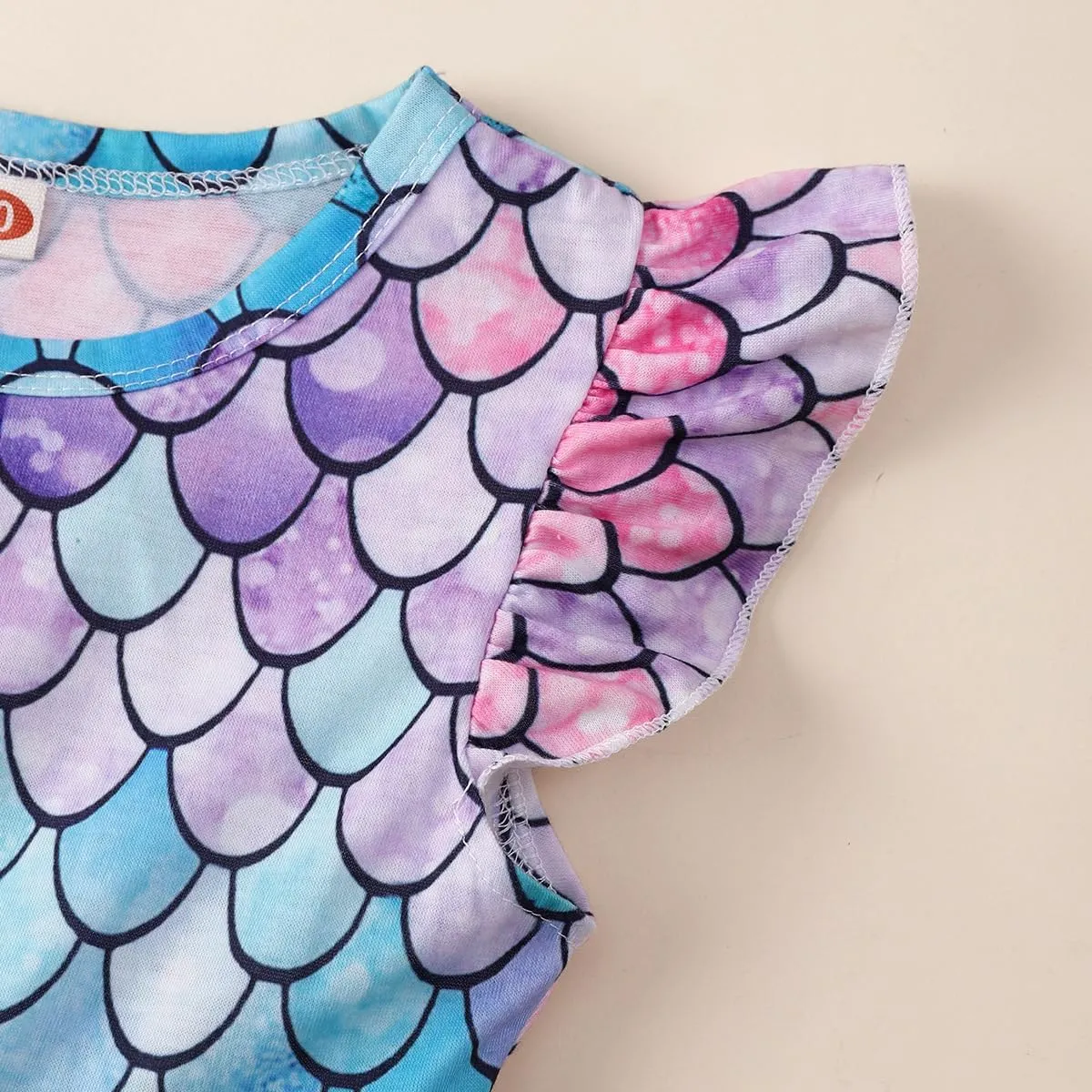 Girls Dress Kid Floral Ruffle Sleeve Unicorn Sundress Summer Toddler Girl Clothes Size 2-7 Years