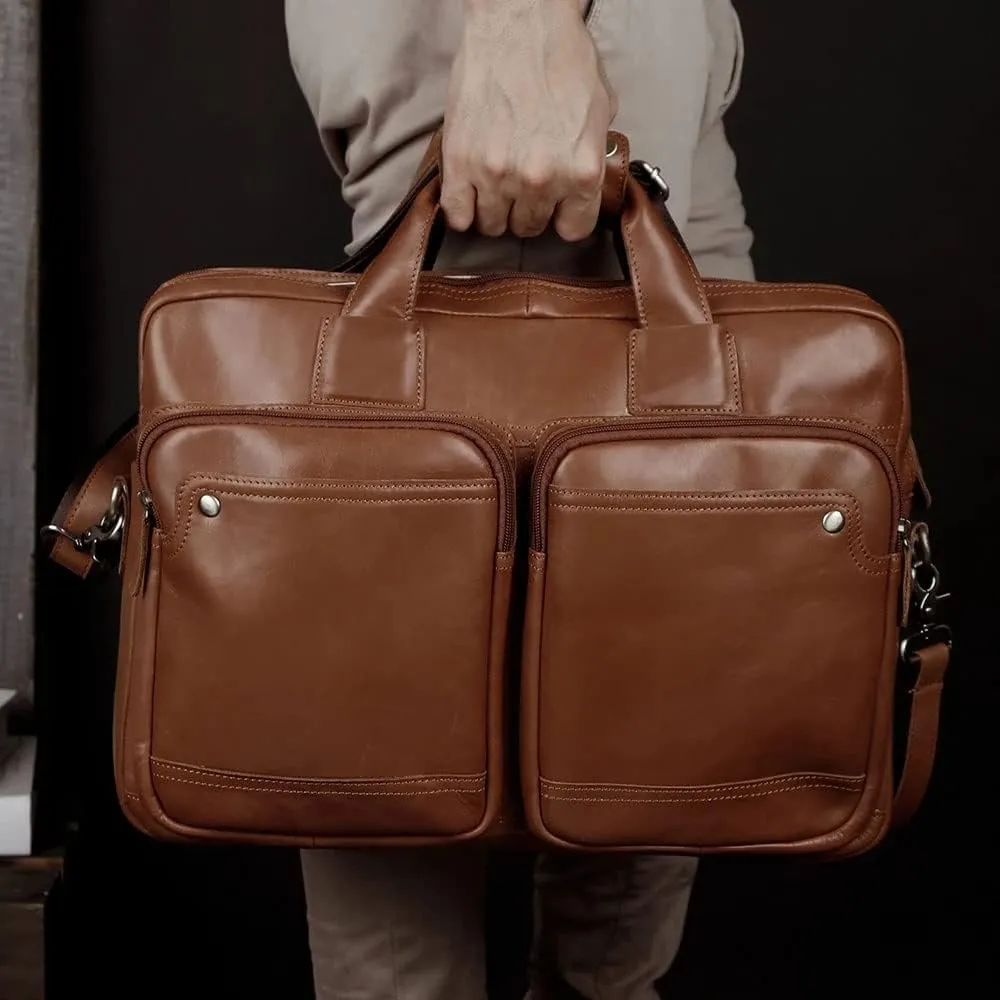 HBJWOV Business Briefcase Men's Business Handbag Office Bag Laptop Messenger Bag Men