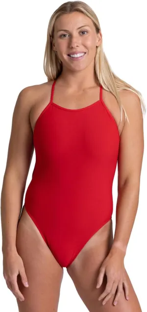 JOLYN Jackson 4 Tie Back Women's Athletic One Piece Swimsuit for Competitive Swimming, Lifeguarding, Medium-Full Coverage