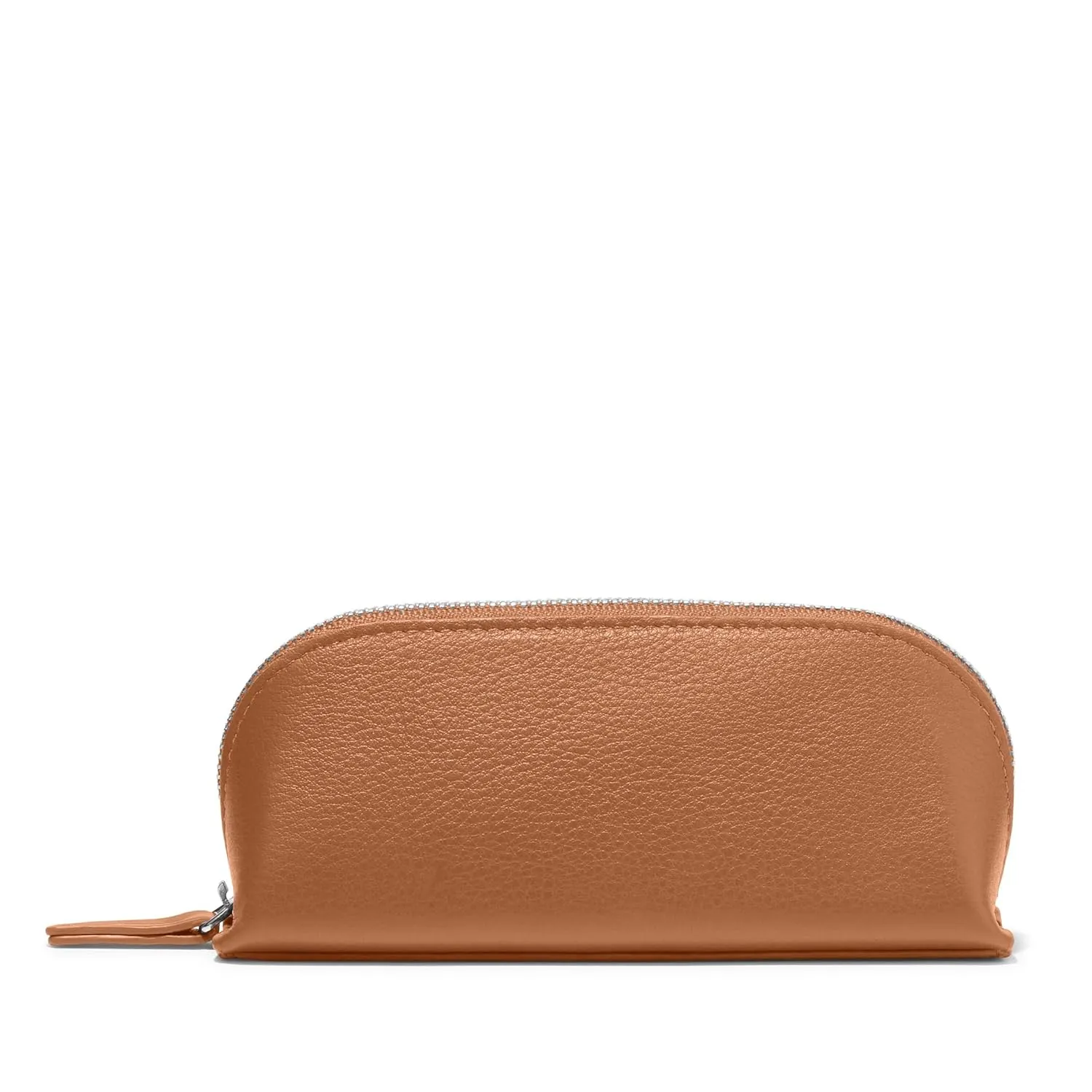 Leatherology Cognac Travel Makeup Pouch