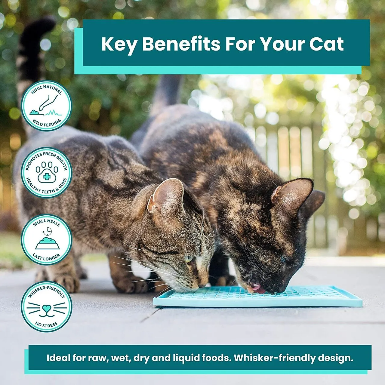 Lickimat Classic Playdate | Dog & Cat Enrichment | Slow Feeding, Treat Dispensing & Licking Mat Toy