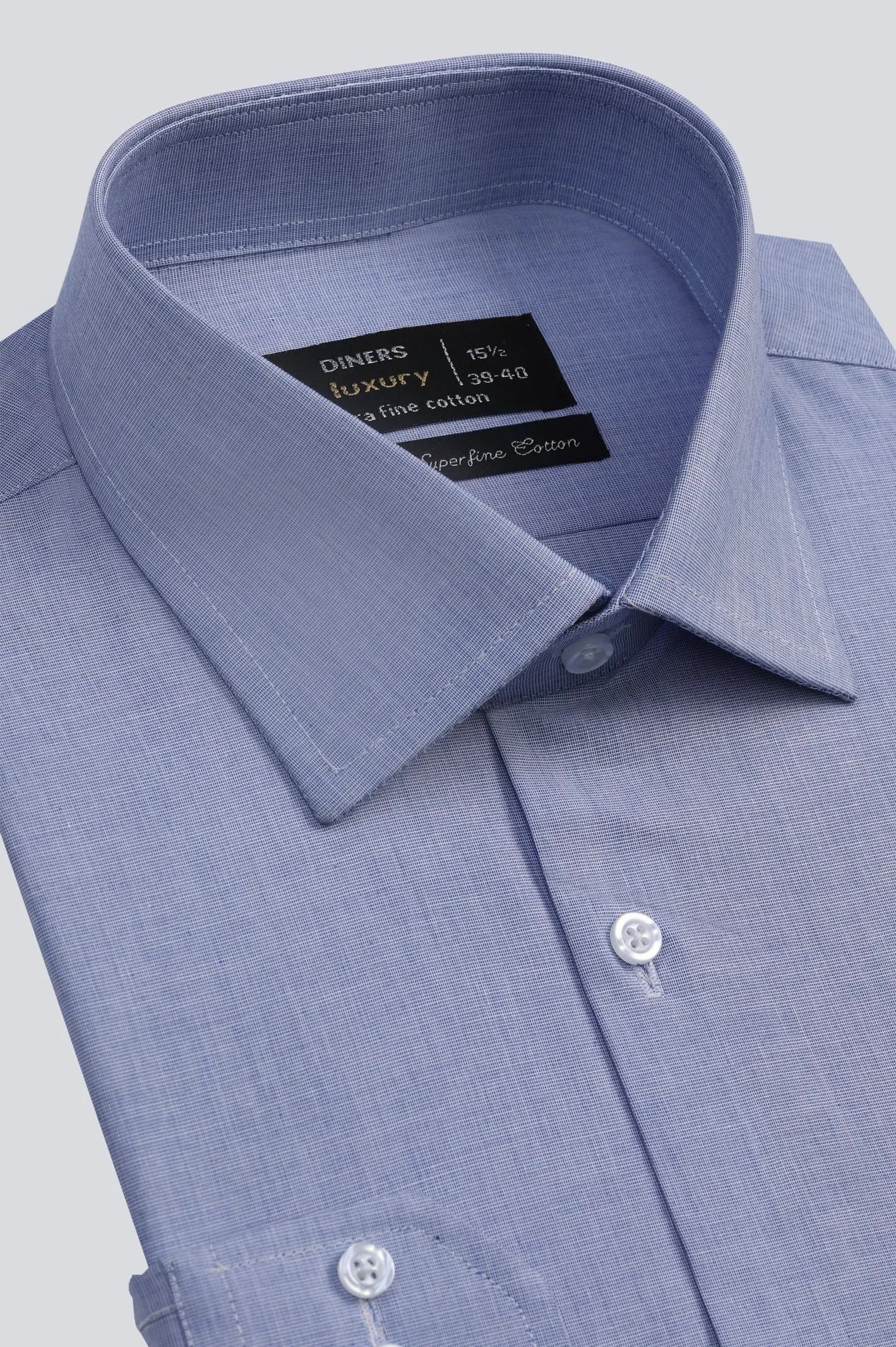 Light Blue Self Formal Shirt