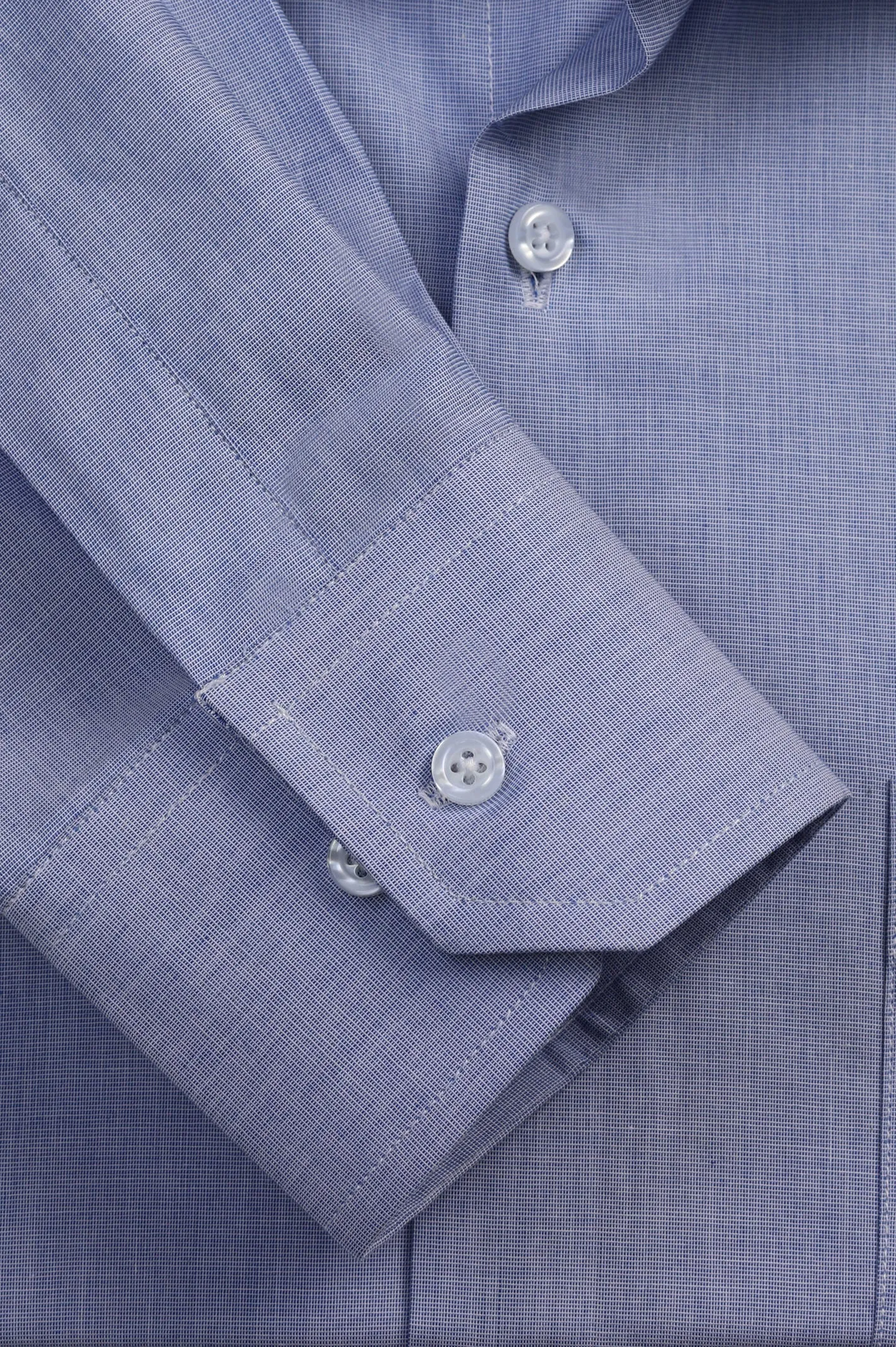 Light Blue Self Formal Shirt