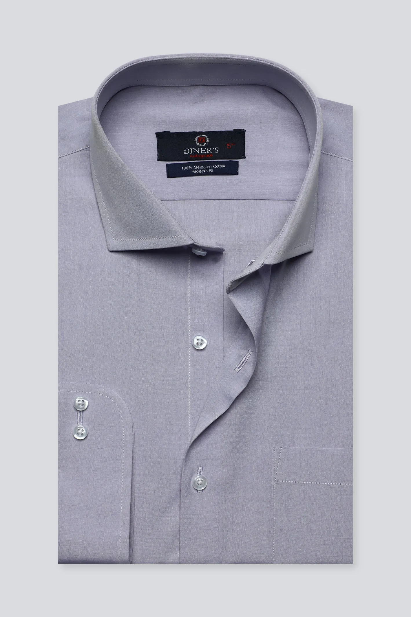 Light Purple Plain Formal Autograph Shirt
