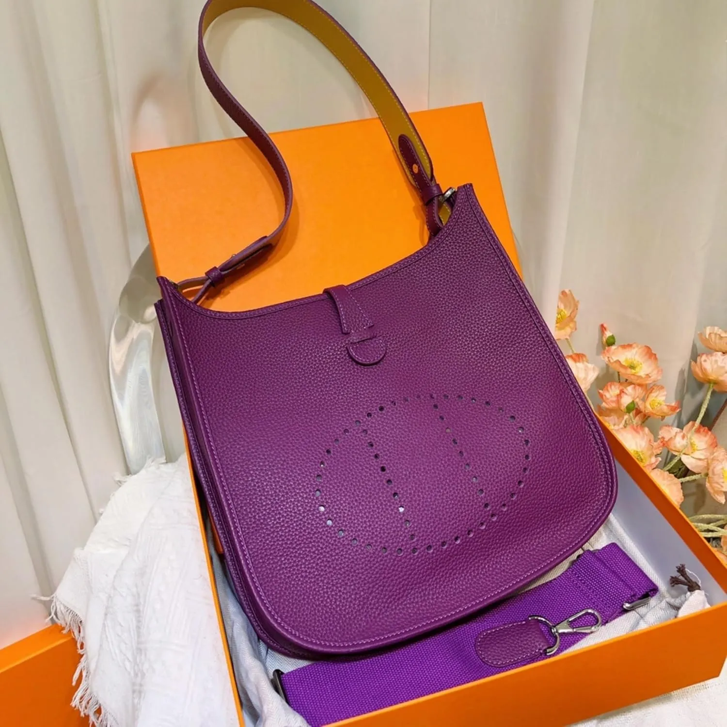 Luxury women's genuine leather shoulder crossbody bag large capacity handbag women's bag