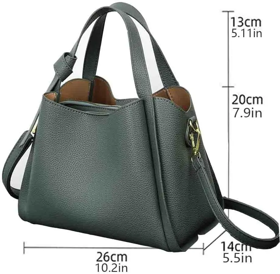 Mini women's vegan leather shoulder bag with stylish adjustable shoulder straps, soft leather women's handbag