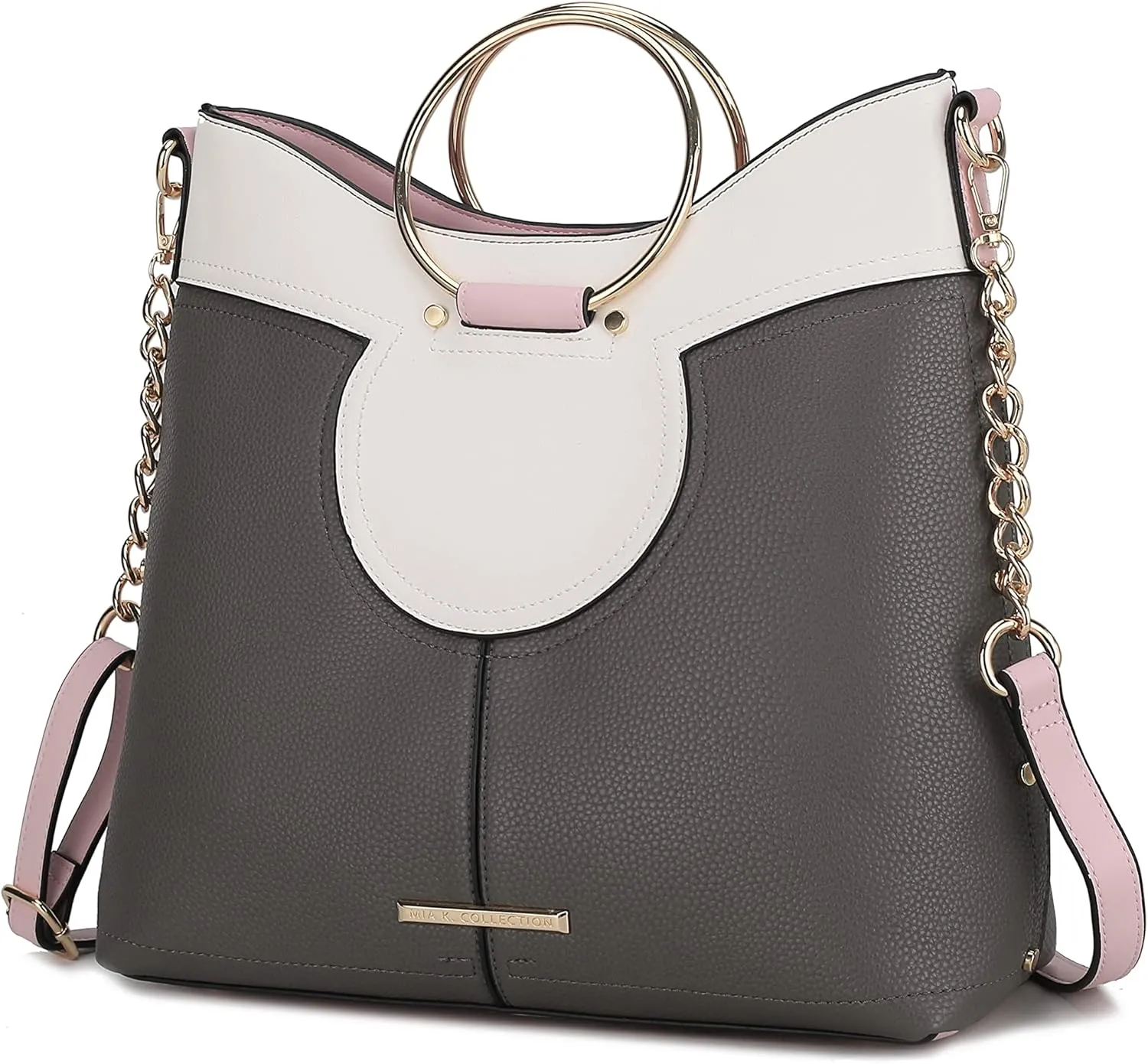 MKF Collection Women's Satchel Bag,Vegan Leather Top Handle Shoulder Bag Handbag Purse by Mia K