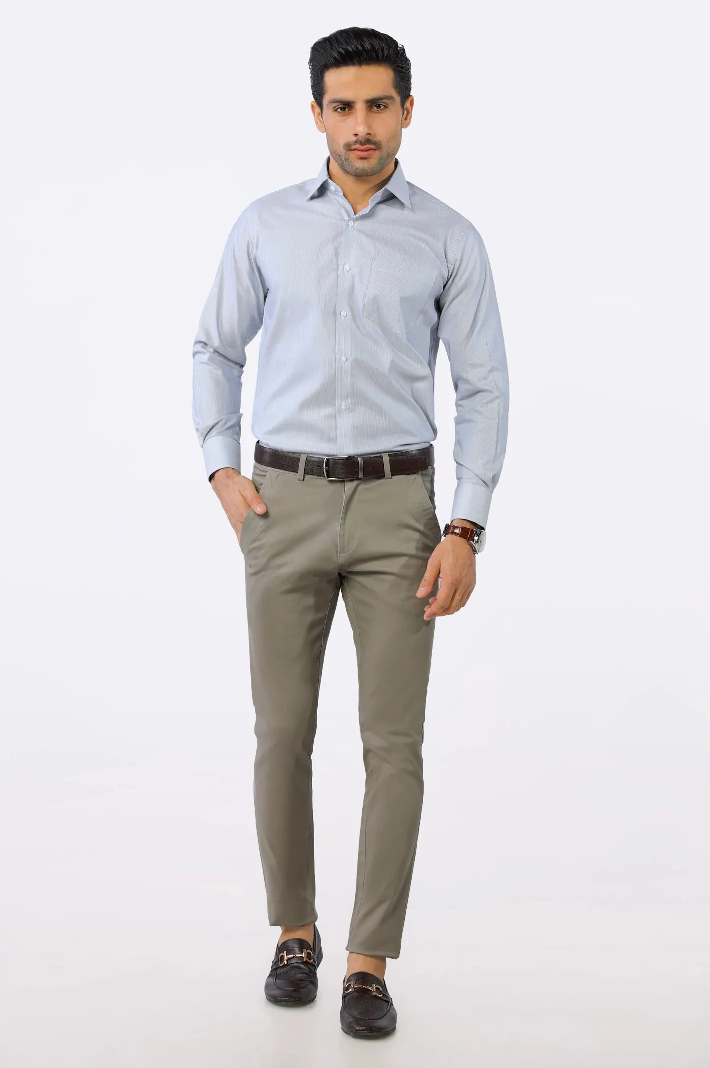 Multi Hairline Stripe Formal Shirt