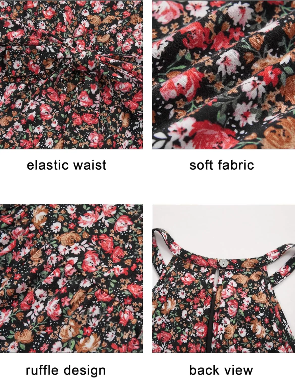 Newshows Womens 2025 Summer Dress Halter Wedding Guest Casual Beach Vacation Outfits Belted Sundresses with Pockets