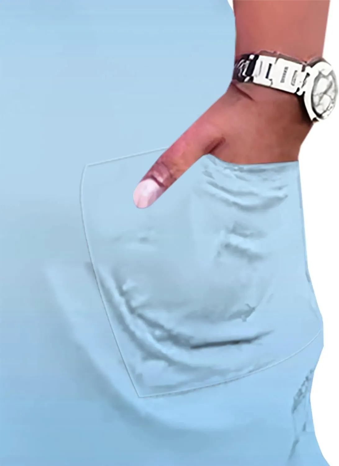 Plus Size Shirt Dresses for Curvy Women Summer 2024 Loose V Neck Oversize Short Sleeve Midi Sundresses with Pockets