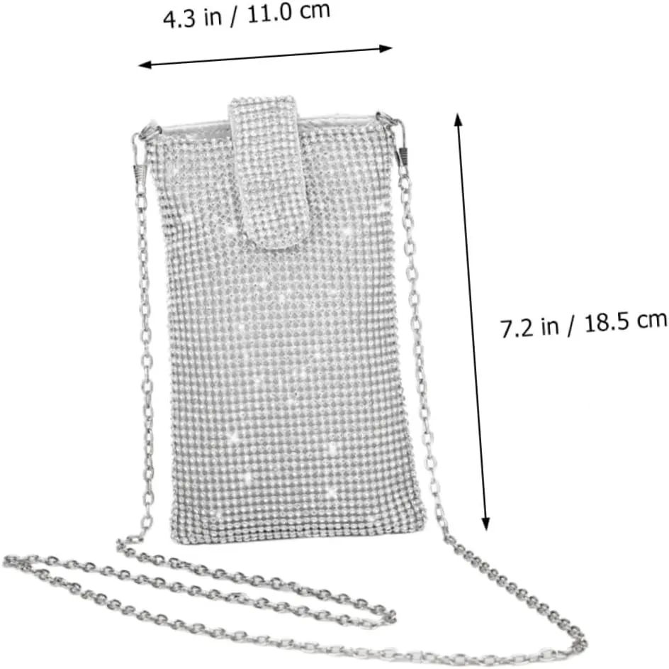 Rhinestone Crossbody Bag Wallet Shoulder Bag Shoulder Phone Bag Phone Wallet Bag Wallet Crossbody Bag