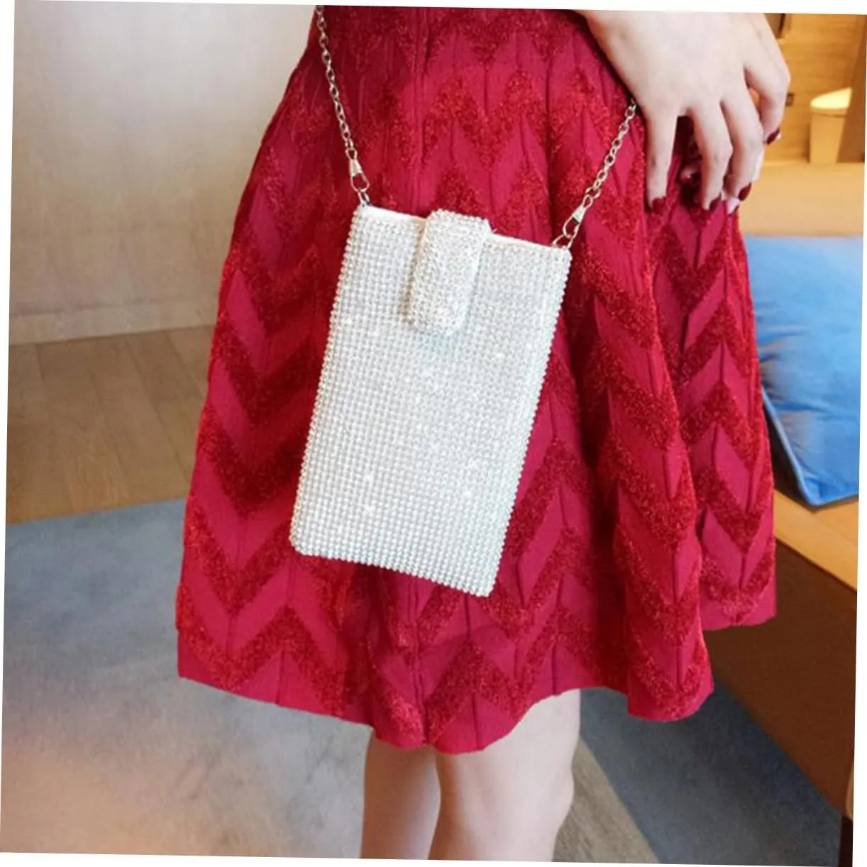 Rhinestone Crossbody Bag Wallet Shoulder Bag Shoulder Phone Bag Phone Wallet Bag Wallet Crossbody Bag