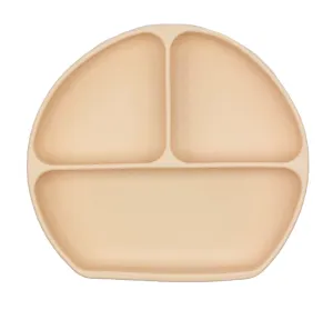 Silicone Suction Divided Plate (Baby pink)