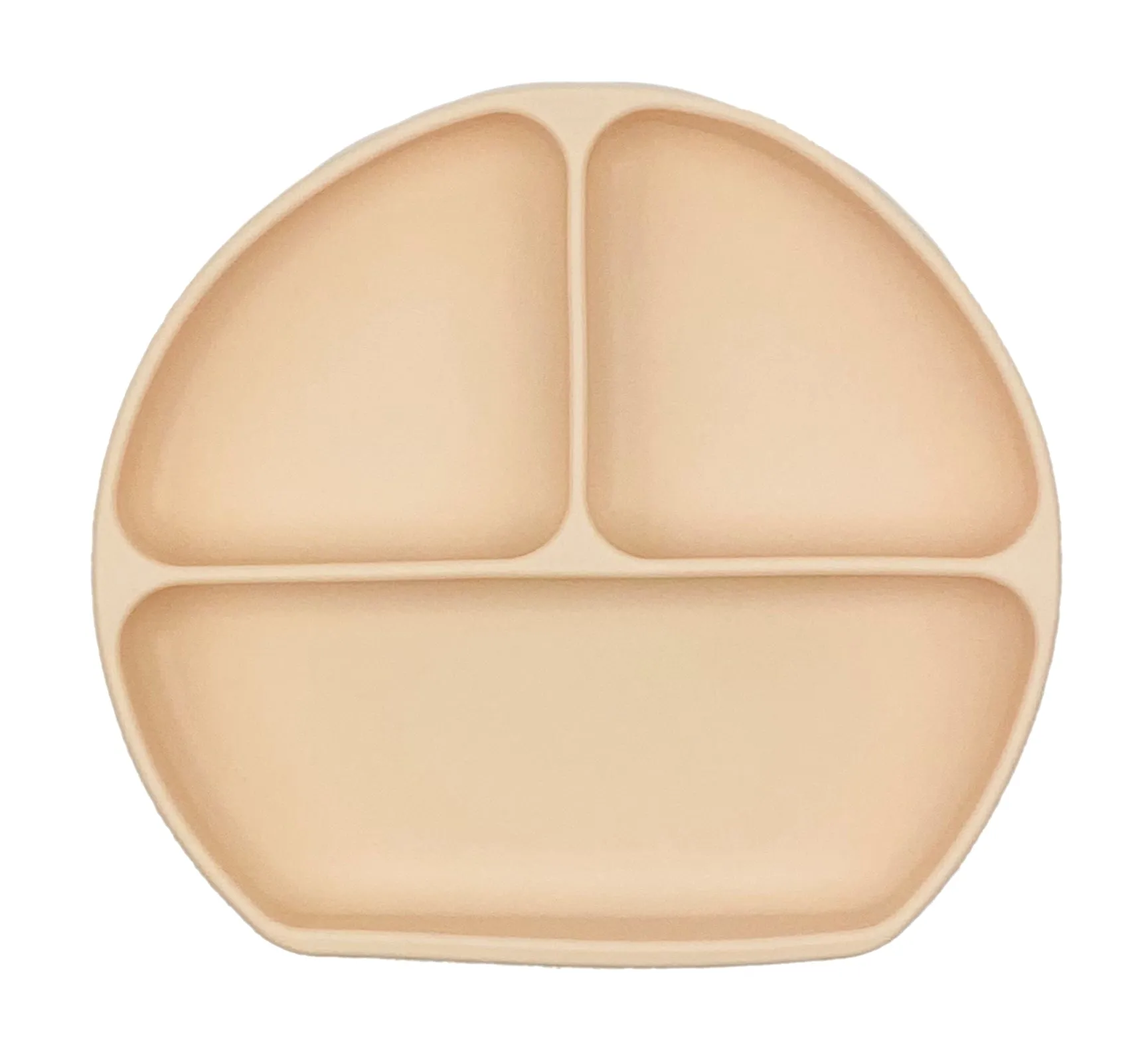 Silicone Suction Divided Plate (Baby pink)