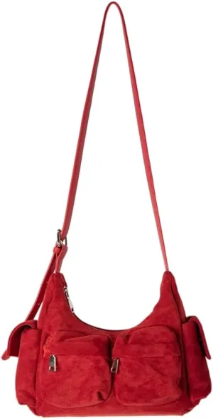 Stylish Shoulder Bag for Women Soft Leather Crossbody with Multiple Compartments Casual Satchel For Travel Outdoor