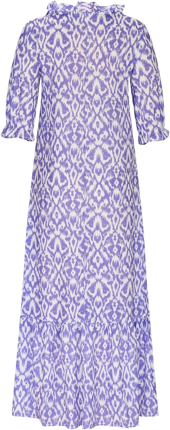 Summer Dresses for Women 2025 Boho Floral Print Long Dress Plus Size Maxi Sundress Flowy Beach Vacation Dress Outfits